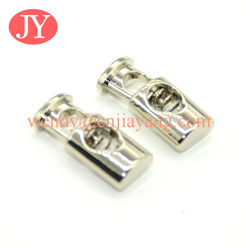 jiayang Wholesale antique brass metal draw cord end lock stopper