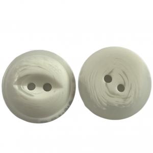 China Fish Eye Design Plastic Coat Buttons Off White Color Two Hole In 27L For Sewing Coat on sale