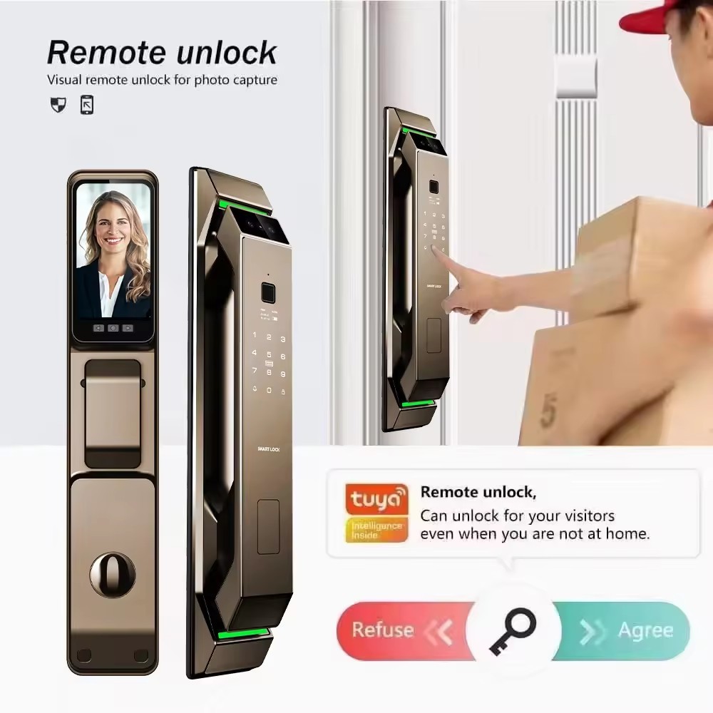 Glomarket 3d Face Recognition Fingerprint Tuya Wifi Digital Smart Lock