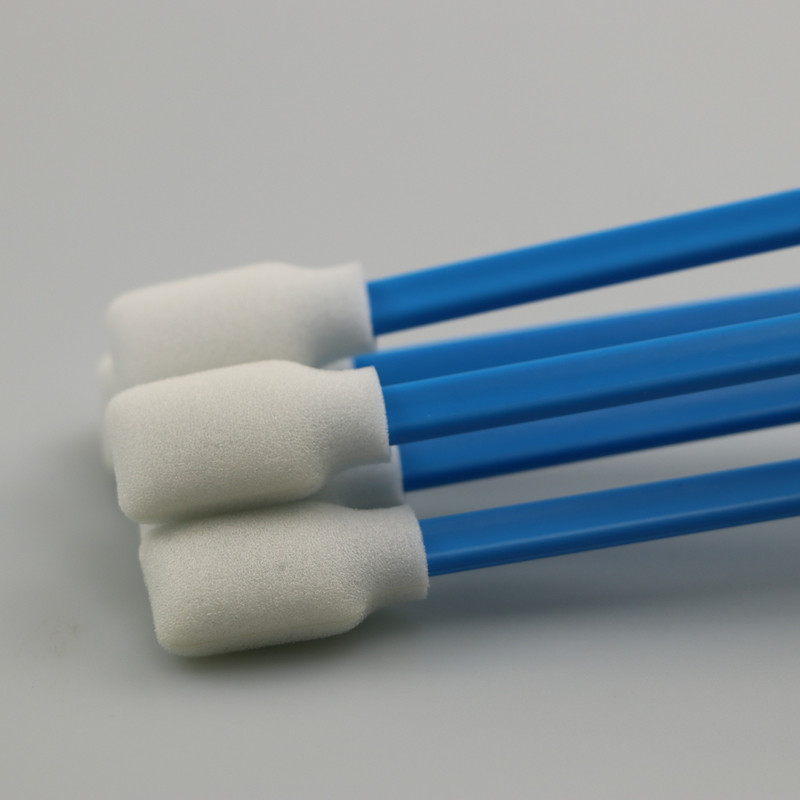 Rectangle Flat Blue Foam Cleaning Swabs Enabling Fast Absorption Of Contaminants
