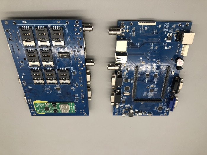 Green 4 Layer 2OZ Rigid Printed Circuit Boards , Fr4 Multilayer PCB Board