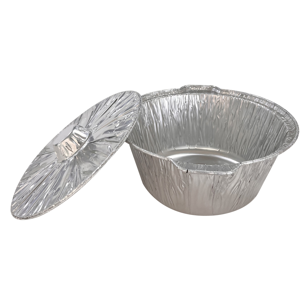Hot Pot Aluminum Foil Baking Container with Pulp Moulding Process Type and Large Size