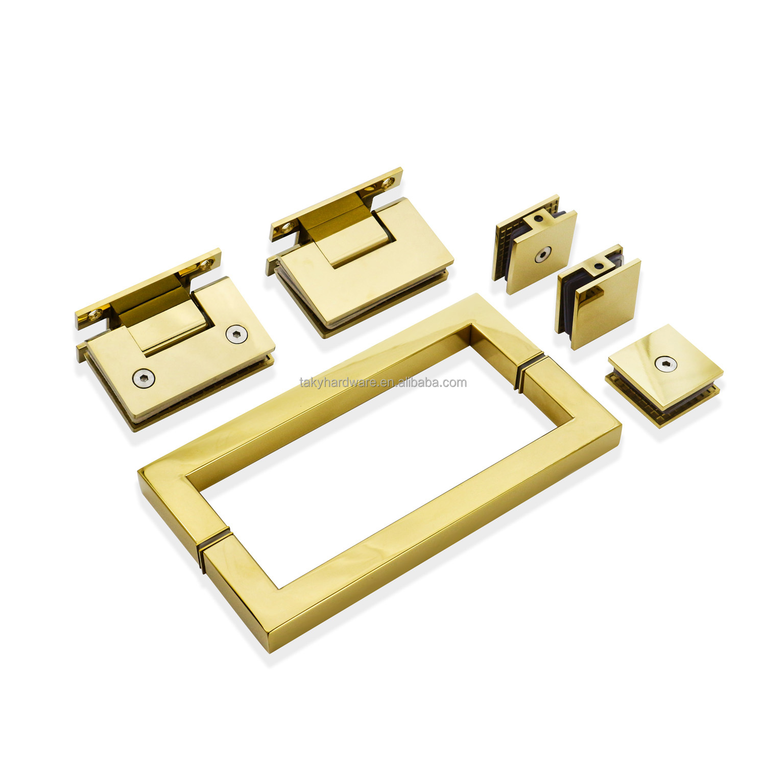 Modern Design Style 135 Degree Glass Hinge for Wall to Glass Shower Matt Black Finish