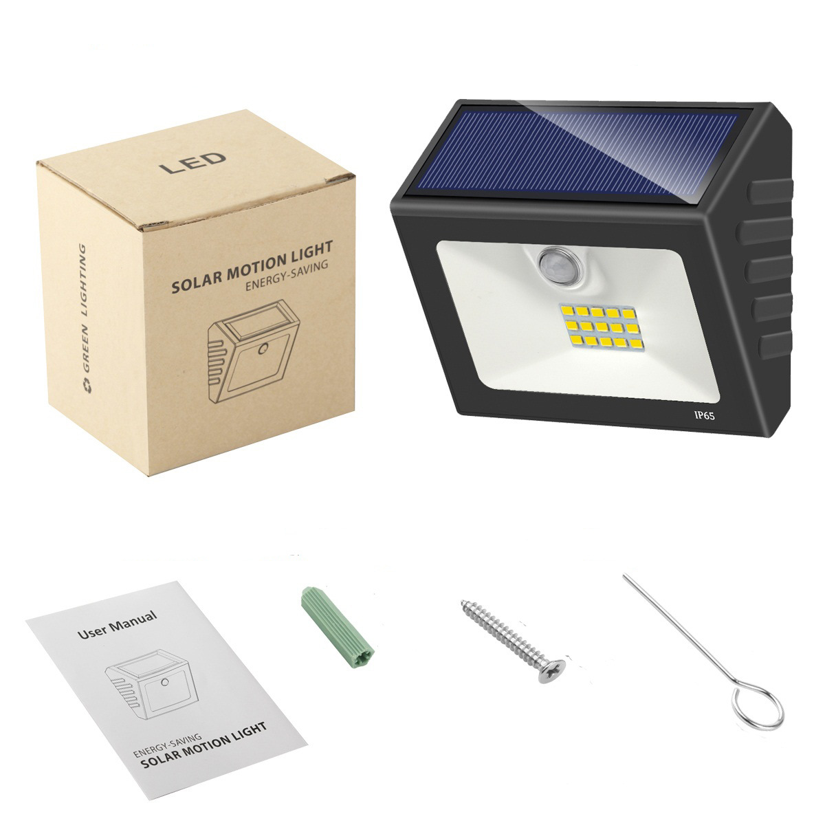 Portable 140lm Solar Motion Sensor Fence Lights / Ce FCC Solar Waterproof Wall Light