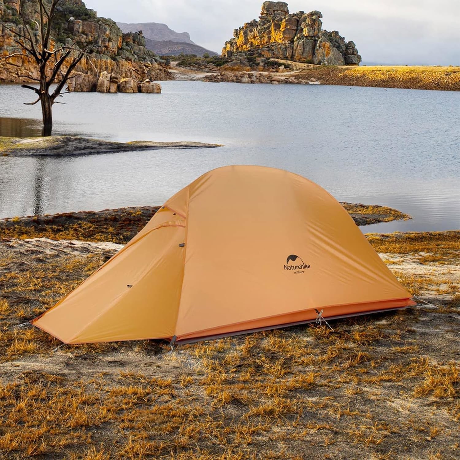 Naturehike Cloud-Up 1 Person Tent Lightweight Backpacking Tent for One Man, Waterproof Ultralight Single Person Tent, Do