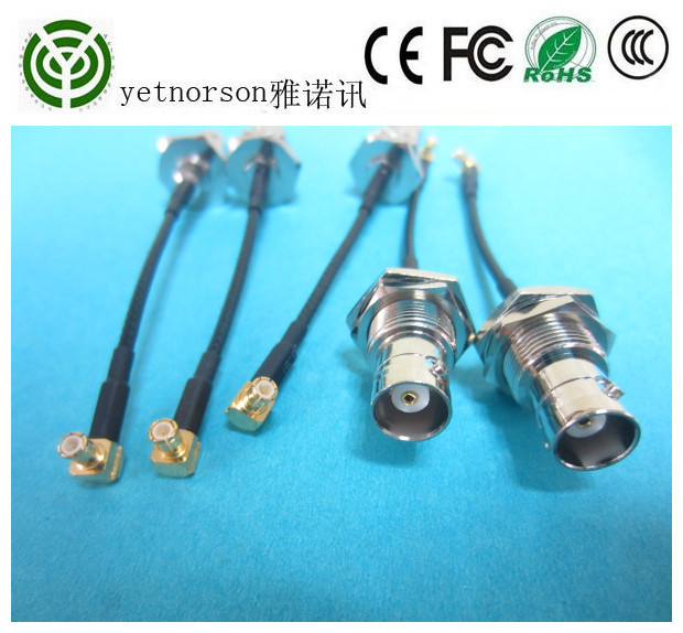 Cat 1 RG 316 Cable Assembly with MCX Male to TNC Female 15cm Wifi RF Antenna Cable Pigtail