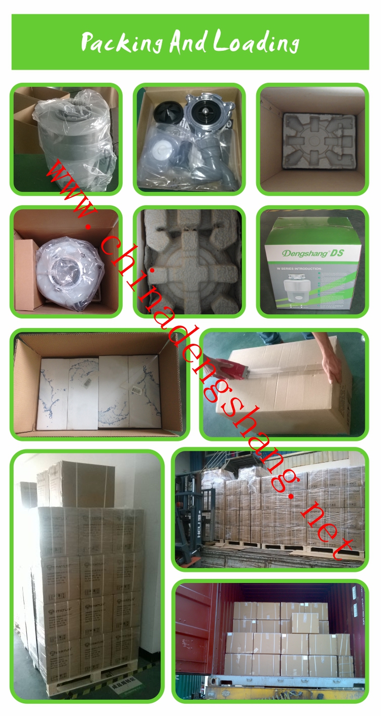 kitchen food waste disposal packing and loading
