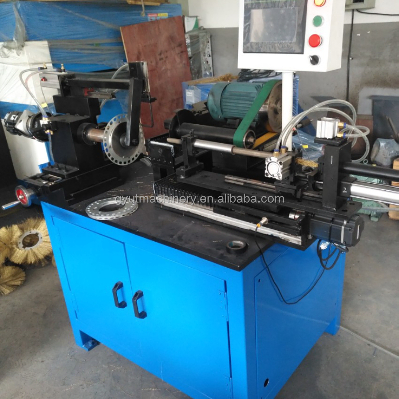 Steel Wire Brush Making Machine for Rust Removal PLC Control 450mm Crimped Wire Wheel