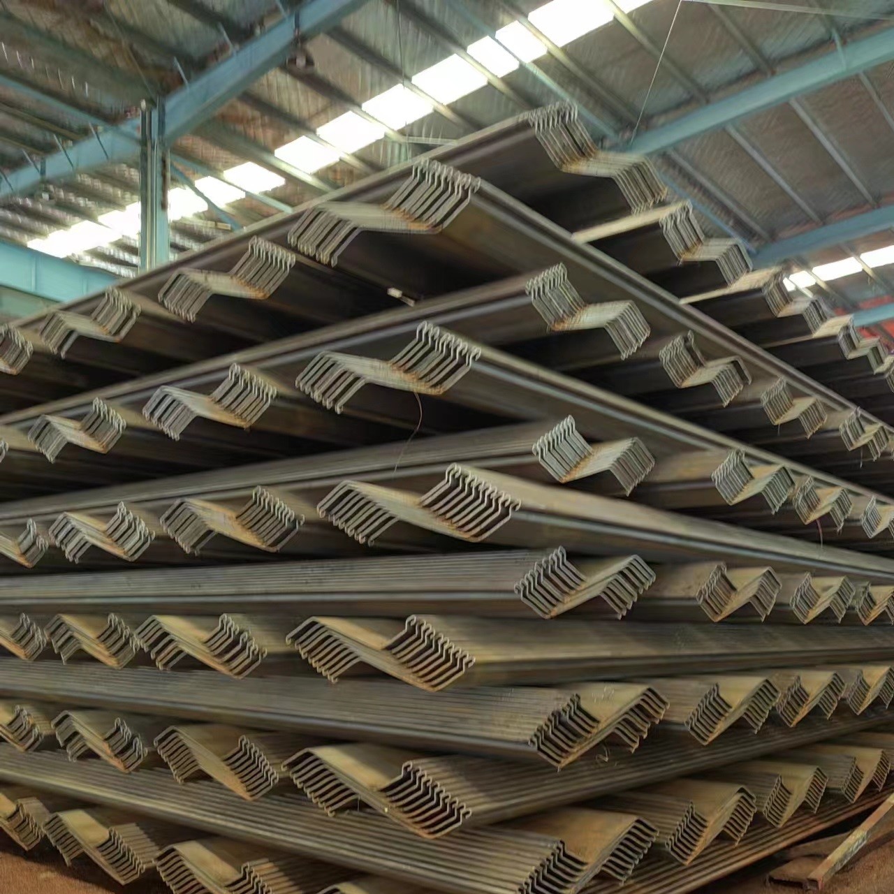 MS Sheet Metal S355J2 Steel Sheet Hot Rolled Sheet Piling in 6m 9m 12m Lnegth