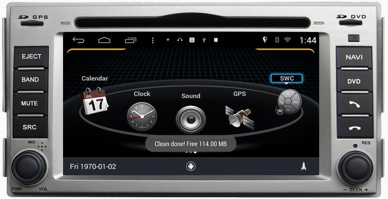 ouchuangbo car gps navi s160 android 4.4 for Hyundai Santa Fe 2004-2009 support 3g wifi iPod AUX and clock function