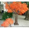 Buy cheap UVG 8ft orange plastic maple artificial indoor trees for meeting room decoration from wholesalers