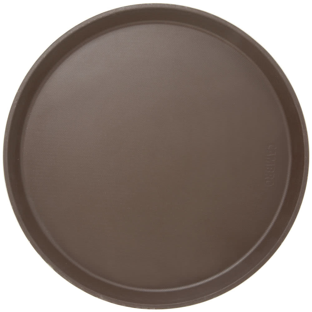 Fiberglass Room Service Tray 14" Round Non - Skid Dia.35.5cm Solid Design