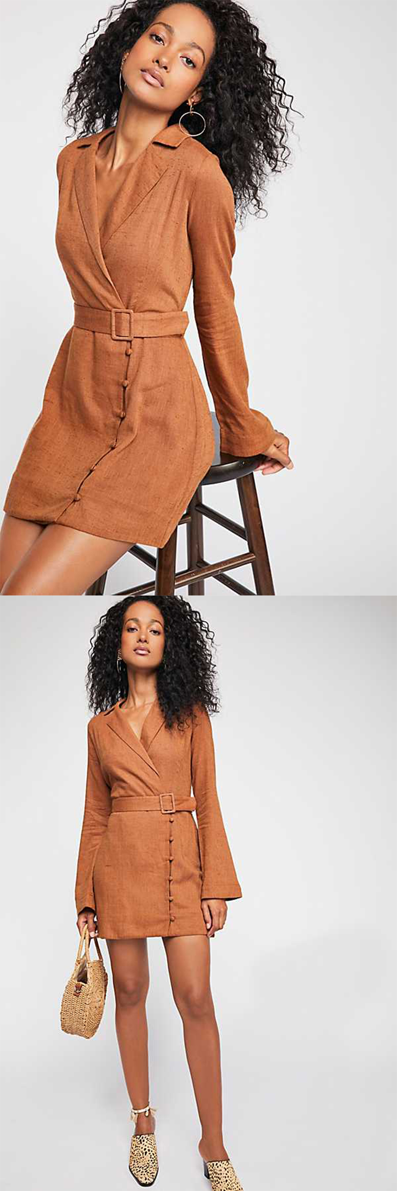 Woman Clothing Coat Mini Dress Women