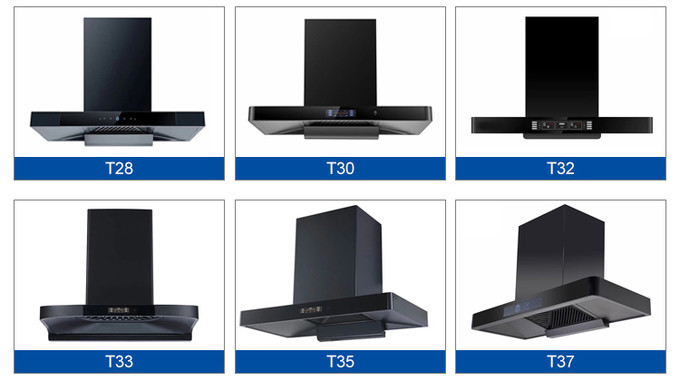Commercial Exhaust T Shape Chimney Hood 180W For Farmhouse