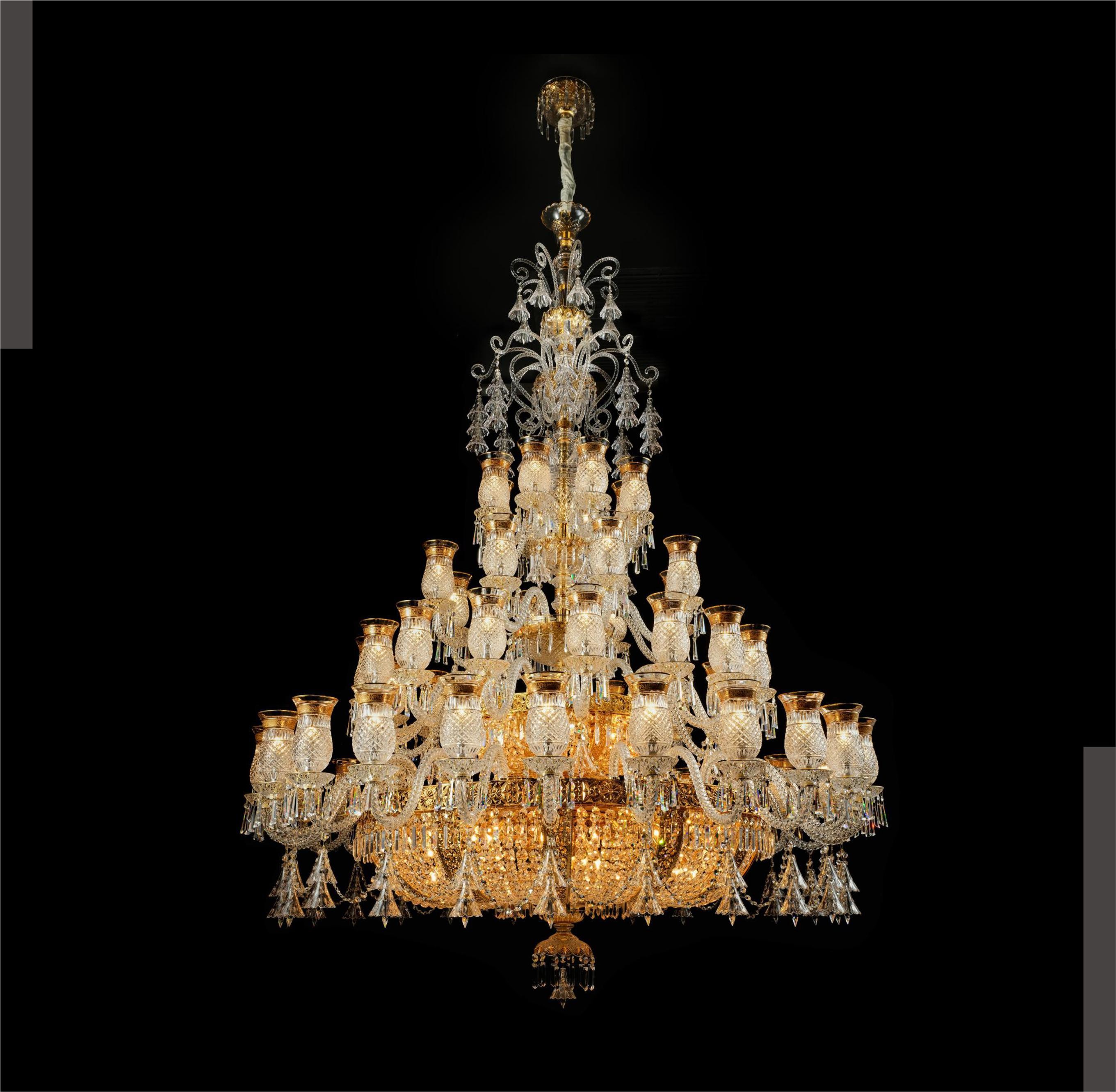 High End Hotel Lobbies Large Crystal Chandeliers