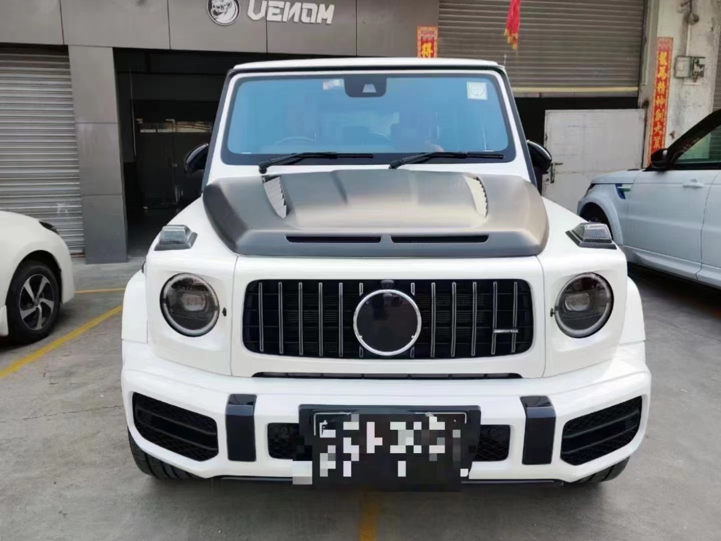 For Benz G-class W464 W463 G500 G550 G63 G350 Carbon Fiber Machine Cover W464 W463 Upgrade Topcar Style Cover
