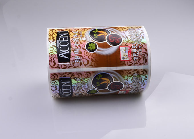 Print custom waterproof adhesive label sticker for hair care shampoo bottle packaging
