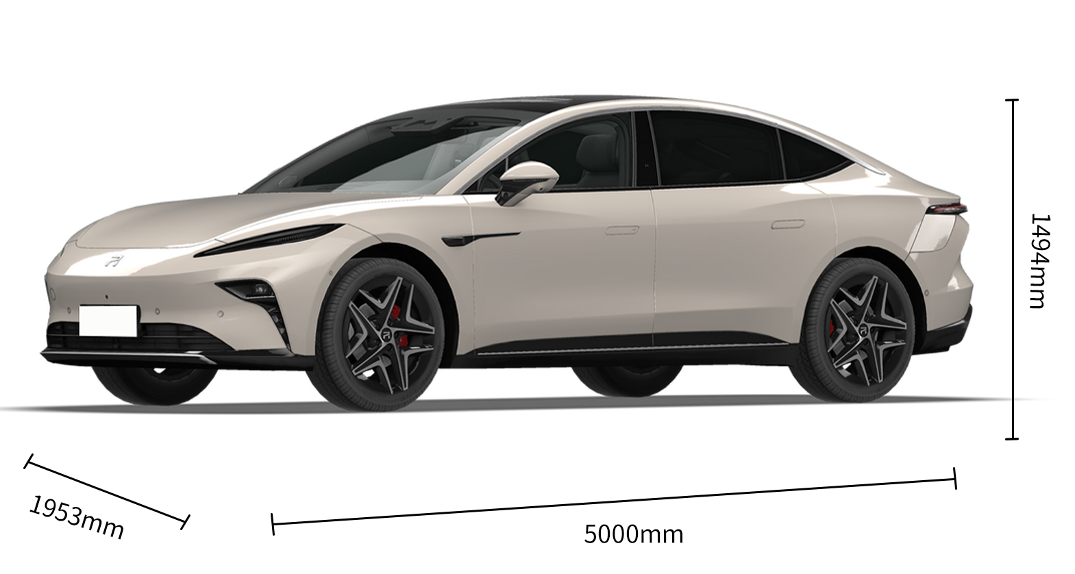 Feifan F7 2023 Advanced Version 5 Door 5 Seat Hatchback Speed Car with Maximum Torque of 450 Nm and Wheelbase of 3000 mm