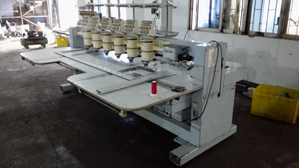 Second Hand Computerised Embroidery Machine With 6 Heads 9 Needles