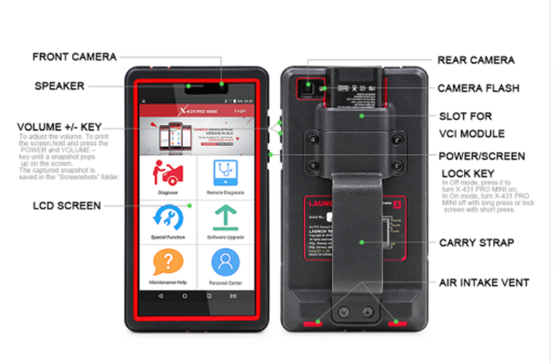 X431 Pro Pros mini 6.98 inch LAUNCH X431 Pro Pros mini Auto Full ECU Scanner 6.98' inch support Bluetooth/Wifi X-431 Pro