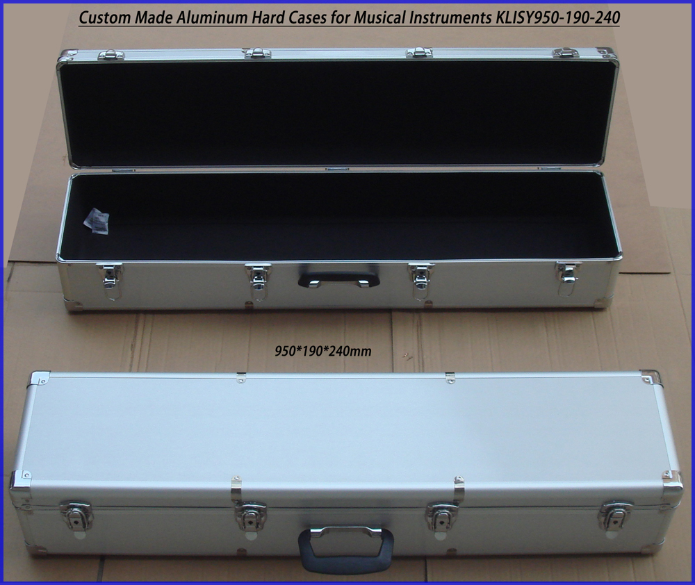 Hard Shell Rifle Case , Aluminium Rifle Case With Sponge And Safe Locks
