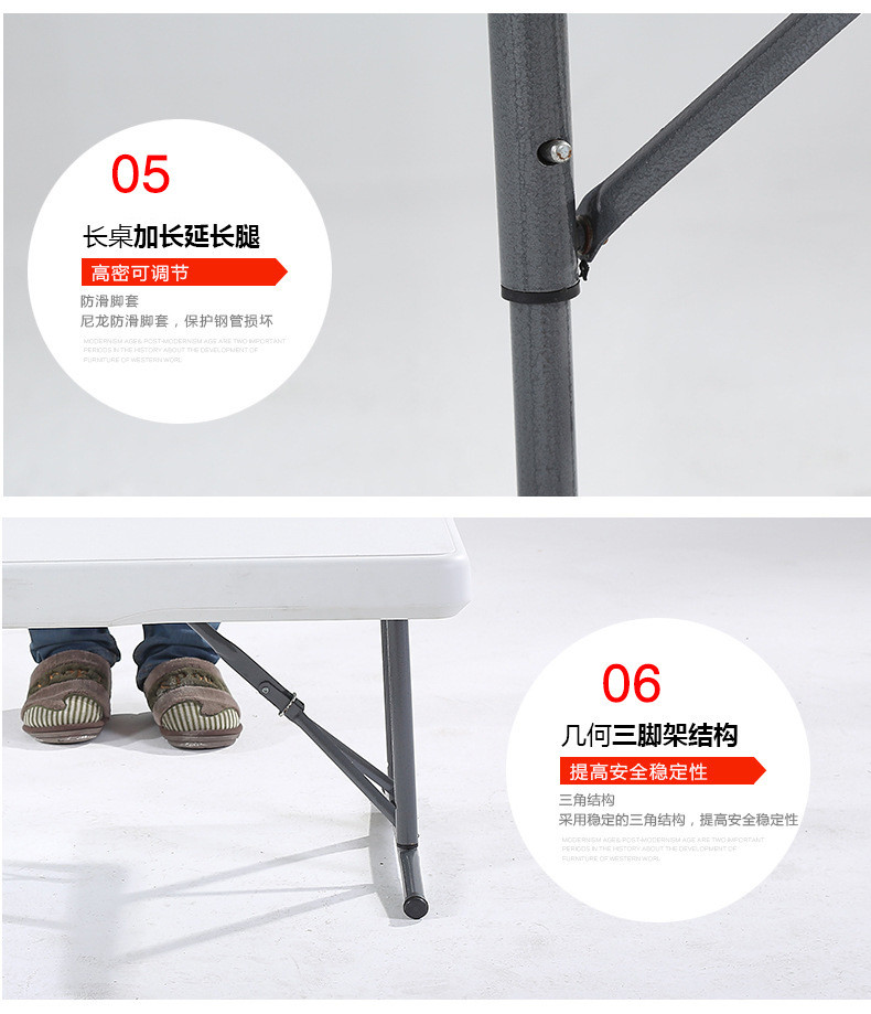 3PCS Camping Plastic Folding Picnic Table Sets With Chair