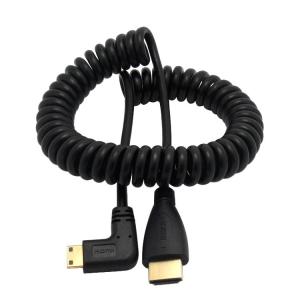 Buy cheap HDMI to Mini HDMI 1.4v right angle 90 degree spring cable product