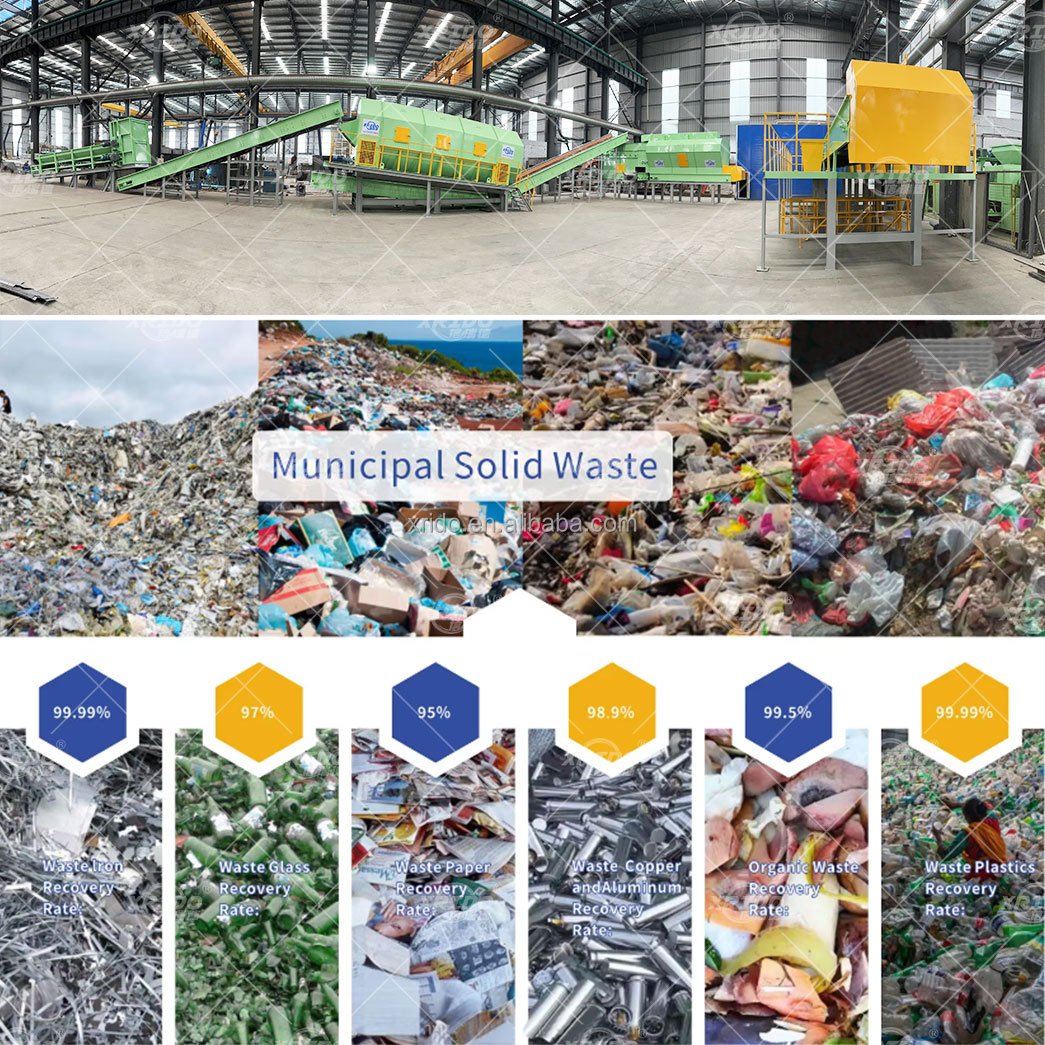 High Efficiency Waste Air Separator Municipal Refuse Sorting Machine