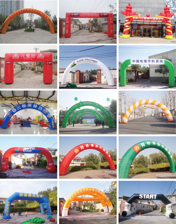 3m Outdoor Inflatable Finish Line Arch Customize Logo With Air Pump