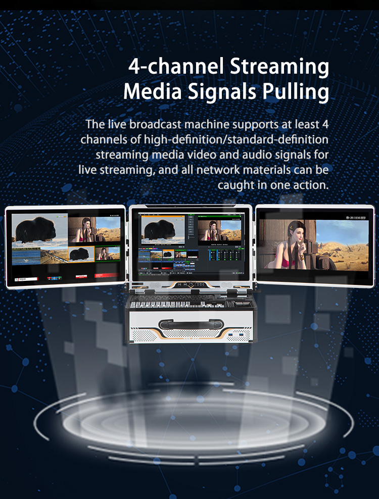 VMIX Streaming Software Professional LCD Screen Facebook Stream Broadcast Machine