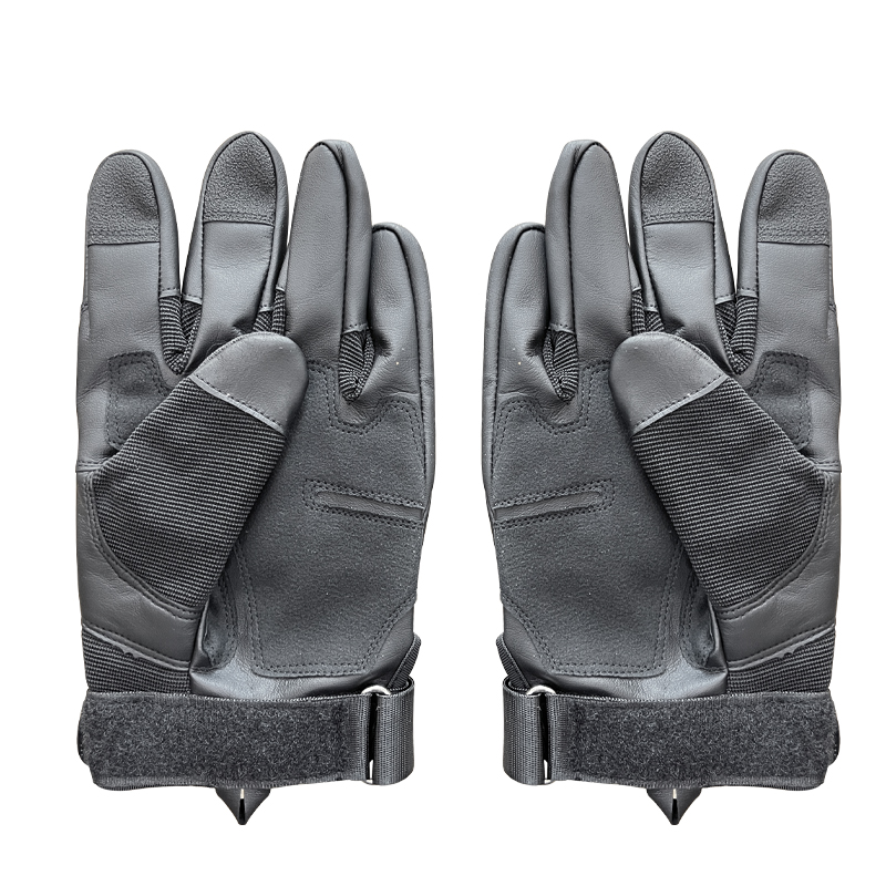 Customized Black Color Full Finger Training Gloves with Protection and Finger Slits