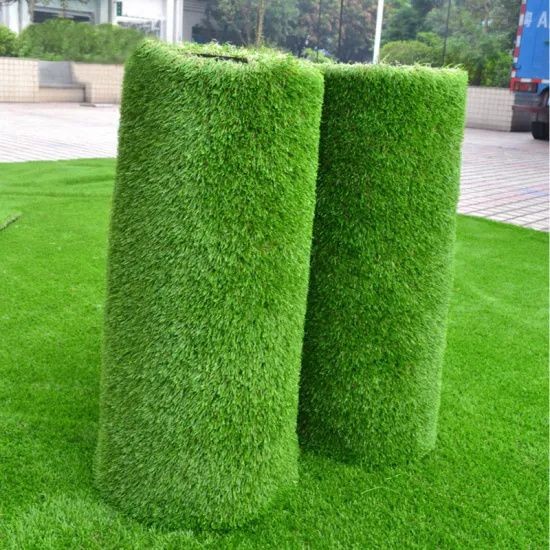 Monofilament Artificial Plastic Grass Good Water Permeability Green