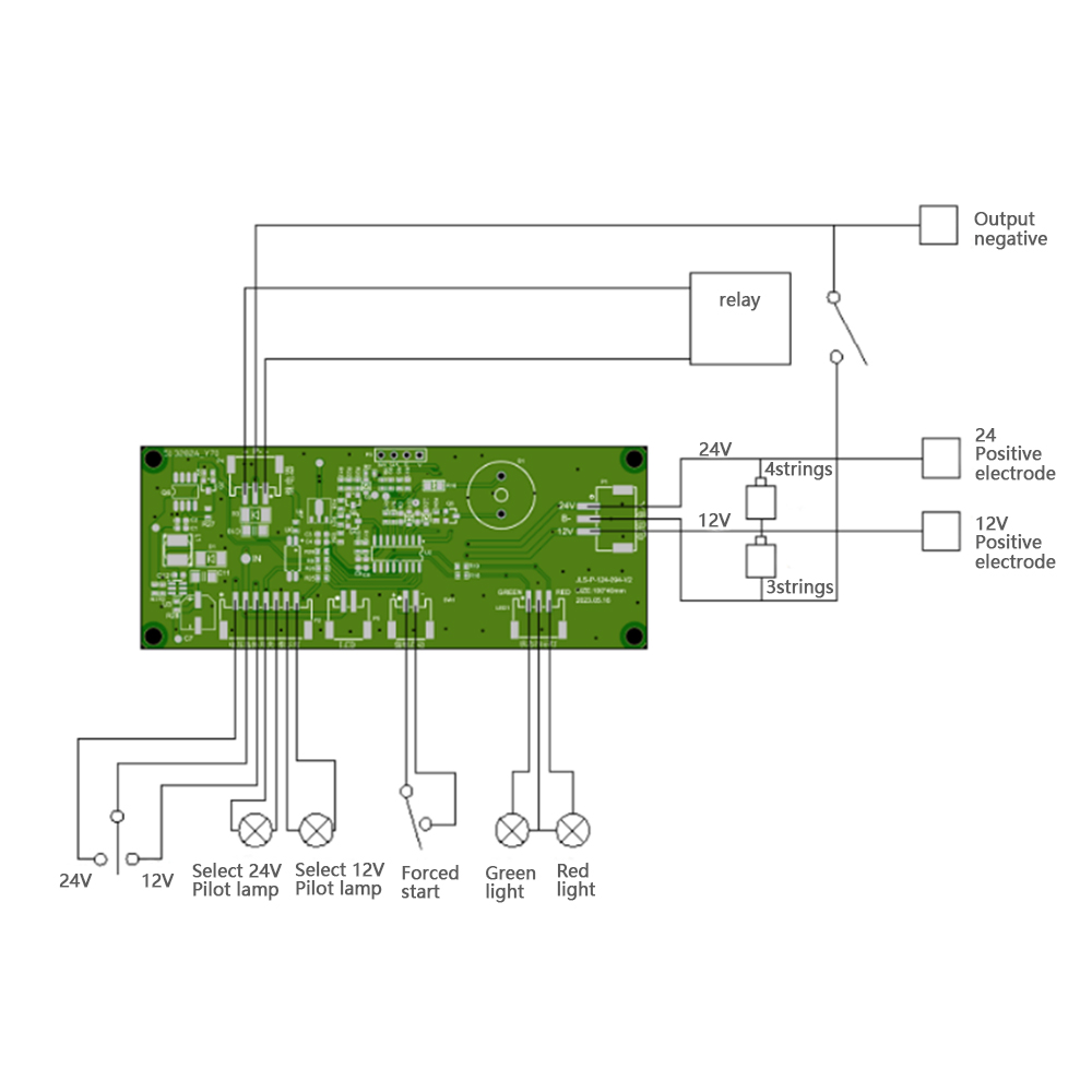 7s-16s Energy Storage BMS With 1200A Peak Current For Electric Motor RV / Forklift