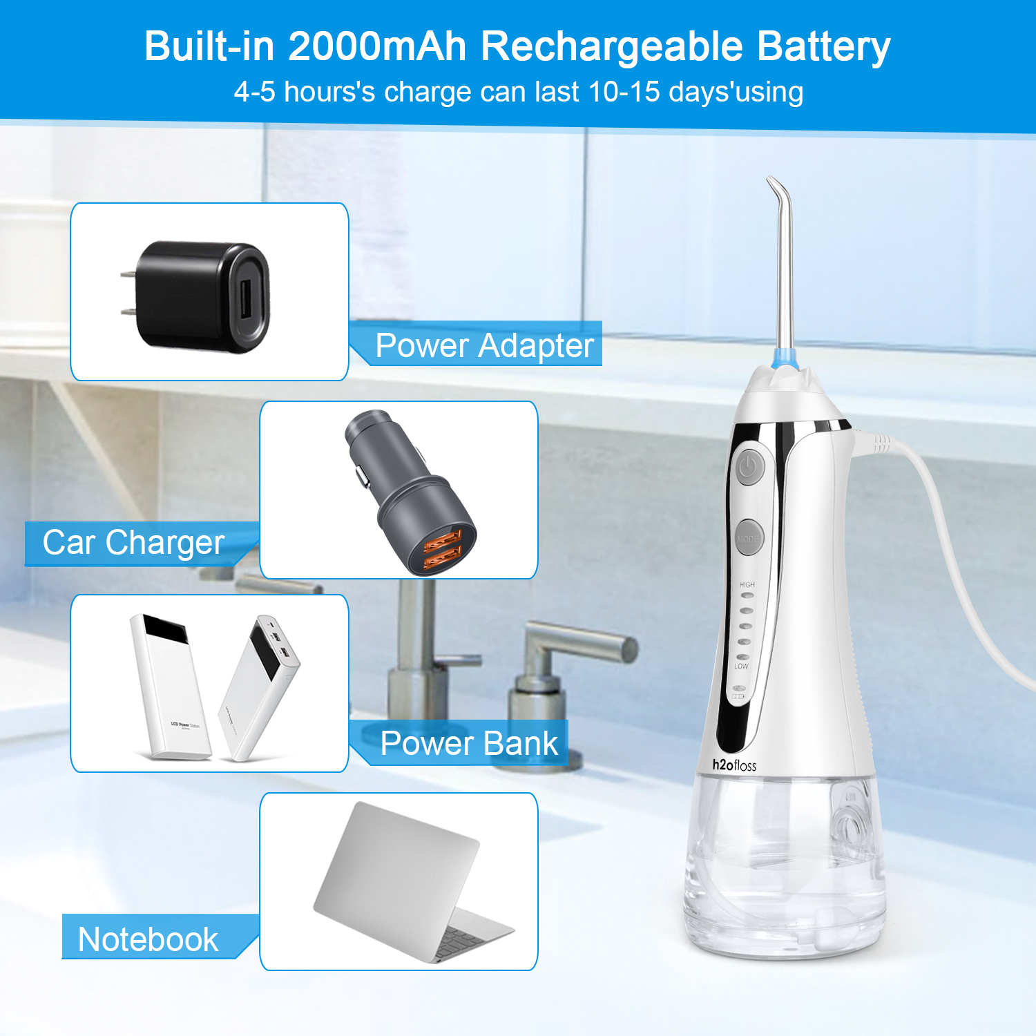 Oral Irrigator Factory Wholesale water flosser for teeth Cleaning nozzle tips