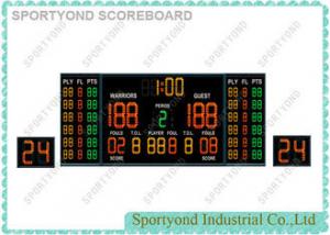 China Magnetic Indoor Game Electronic Basketball Scoreboard with Double 24s Shot Clocks and Time Display on sale