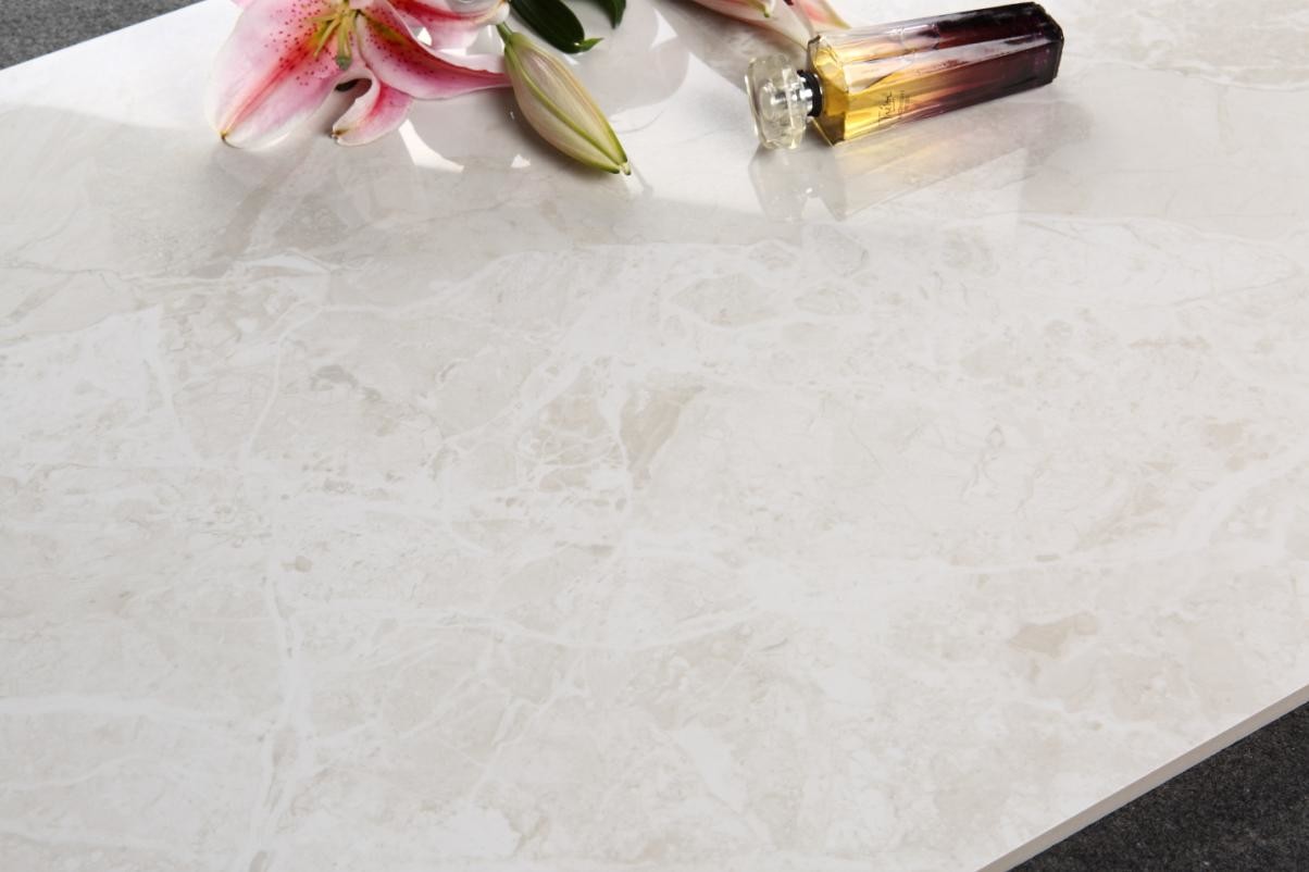 Polished 60x120 cm Size Marble Look Porcelain Tile 12mm Thickness