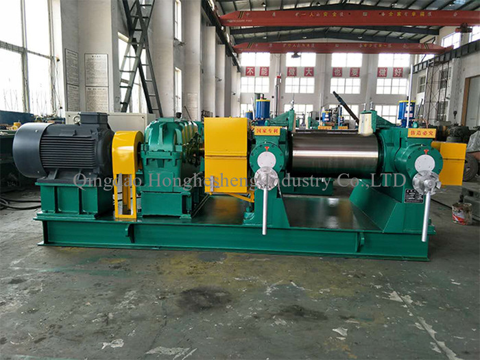9 Open Type 220V Silicone Rubber Mixing Mill Machine 450mm 2 Roll