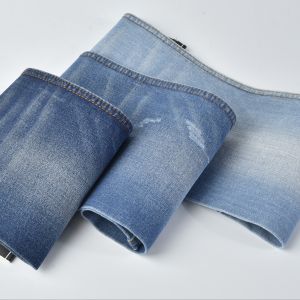 Woven Cotton Polyester Spandex Denim Fabric QY003 9.6 Oz