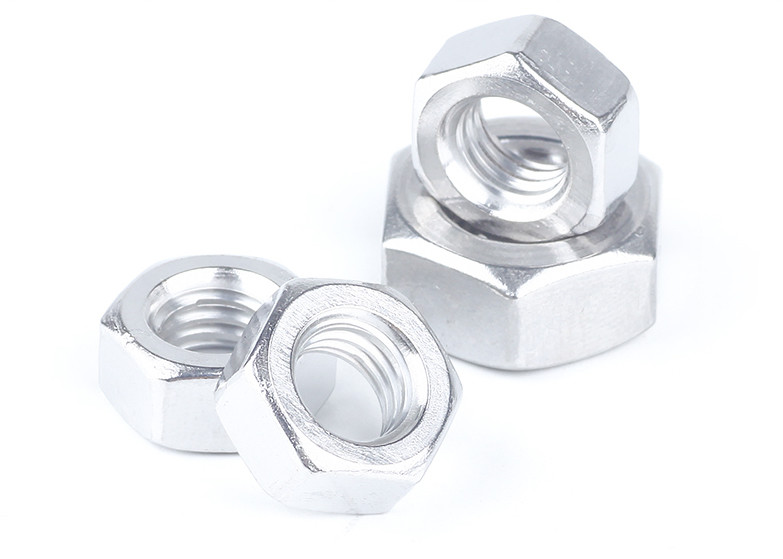 Factory Supply Metric Thread DIN934 6061 Aluminum Alloy M3-M60 Hexagon Nut
