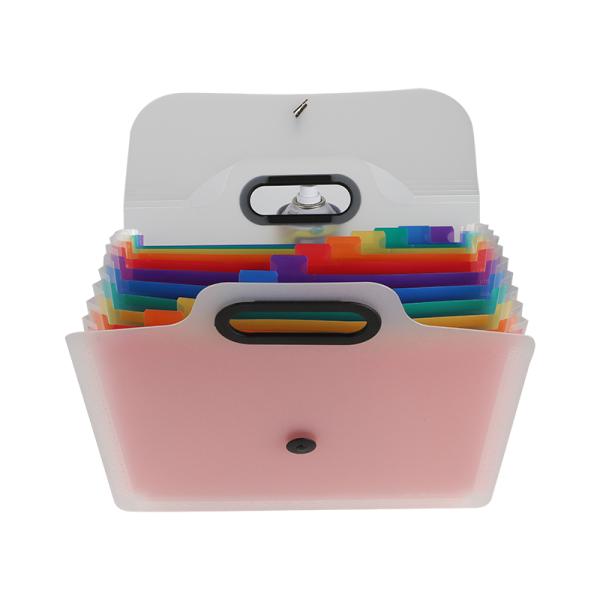 12 Pocket A4 PP Folder Portable Waterproof and Convenient Index Storage Solution