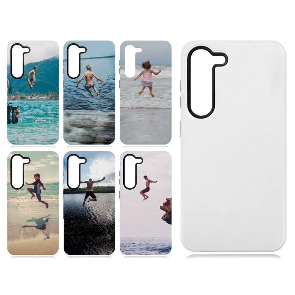 Sublimation Coated 2 In 1 Dual Layer Tough Phone Cases for SamSung S24 S23