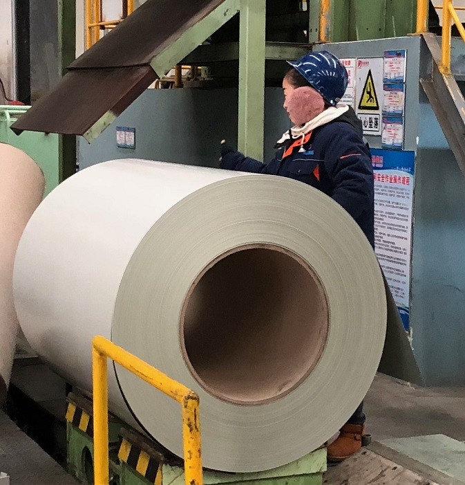 PVDF Pre Painted Galvanized Steel Coils With AkzoNobel Paint 3-5 Ton Coil Capacity