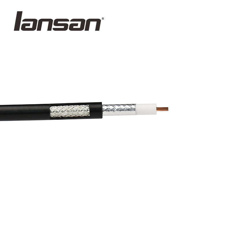 1.02mm Conductor 60% Braiding PVC RG6 Coaxial CCTV Cable