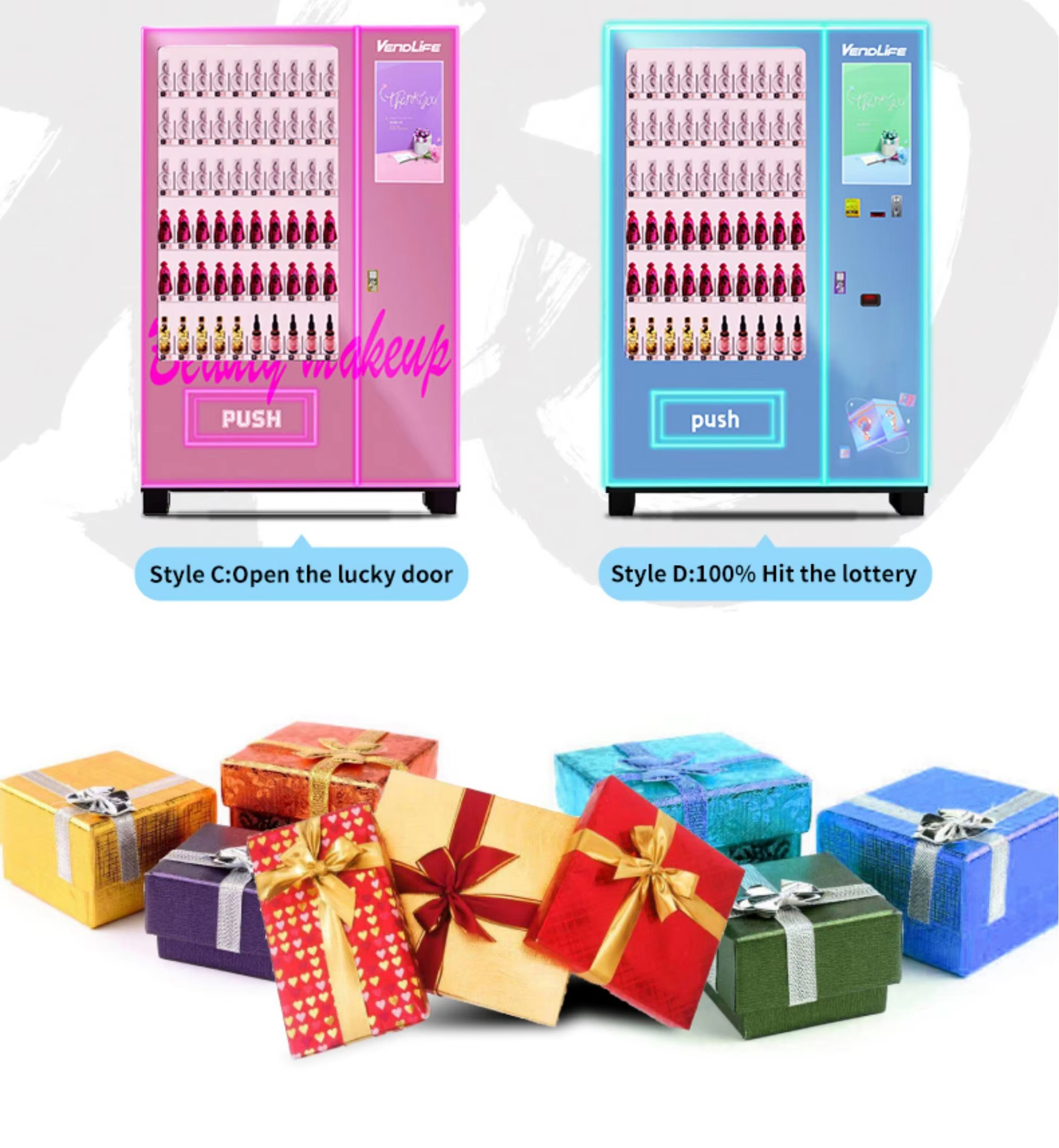 Popular Beauty Retail Items Cosmetics Combo Vending Machine Self Service Small Lash Automatic Hair Eyelash Vending Machi