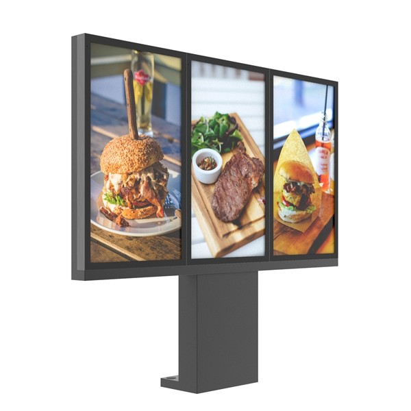 65 Inch Outdoor Drive Thru Menu Boards 3000 Cd/M2 High Brightness