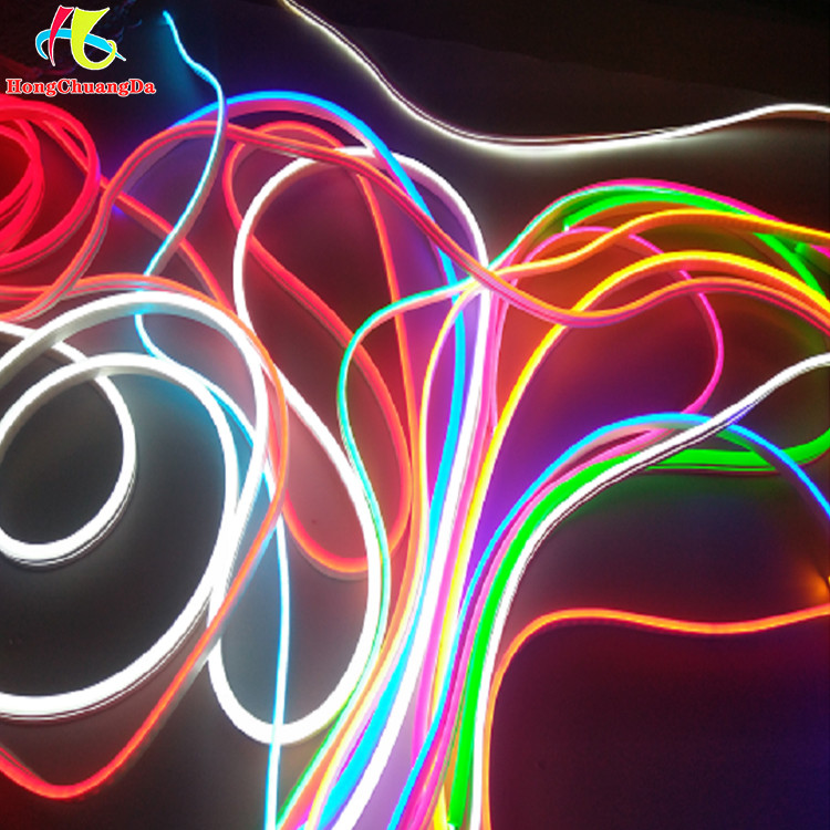 PVC Silicone Neon Flex Strip Light Waterproof 8*16mm 120 LEDs Per Meter