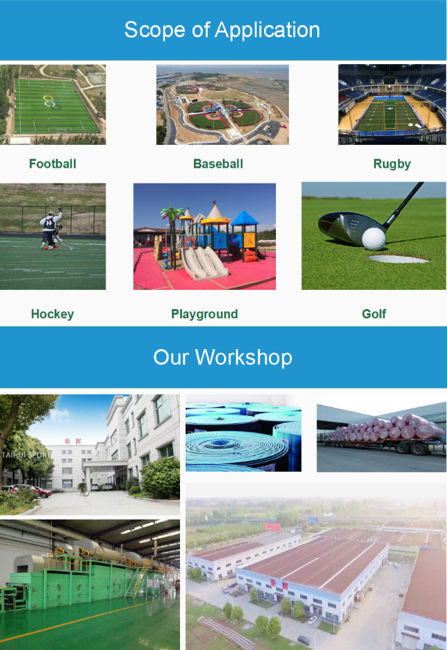 8-20mm Thickness Artificial Turf Shock Pad Playground Underlay