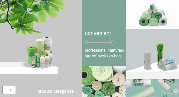 eco friendly wholesale cornstarch custom printed 100% biodegradable compostable plastic garbage bags on roll