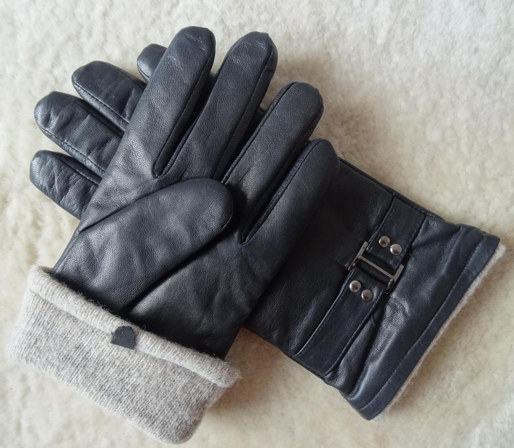 Customized Mens Soft Leather Gloves Plain Style Various Sze Colors Eco - Friendly