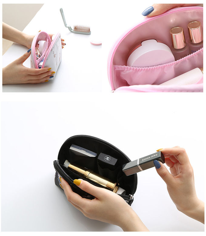 Travel Portable Plastic Zipper Waterproof Mini Makeup Pouch Bag